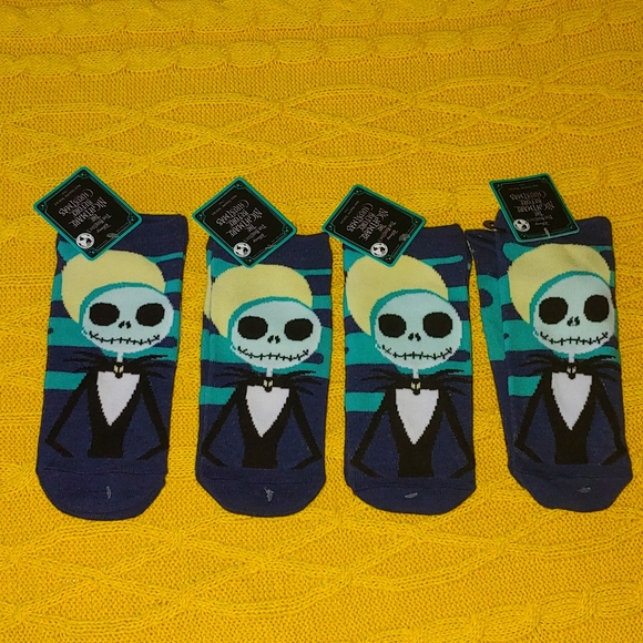 4 Pair of Disney Nightmare Before Christmas No Show Socks - Picture 1 of 4